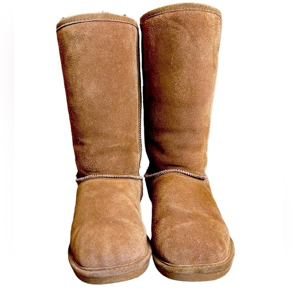 Women’s Hickory BearPaw Emma Tall Suede Boot with Sheepskin Wool Lining - Size 8 - Picture 2 of 9